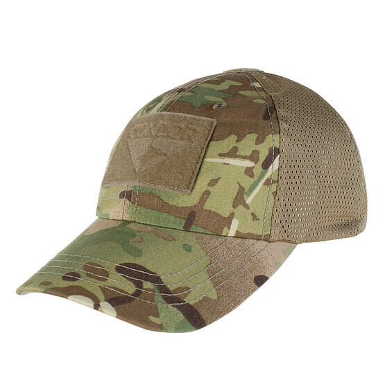 Condor Mesh Tactical Cap in Multicam with embroidered logo